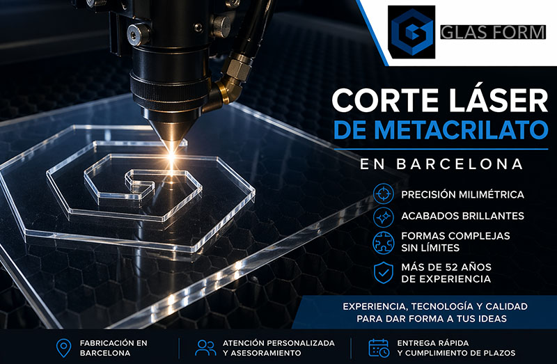 Corte láser de metacrilato en Barcelona